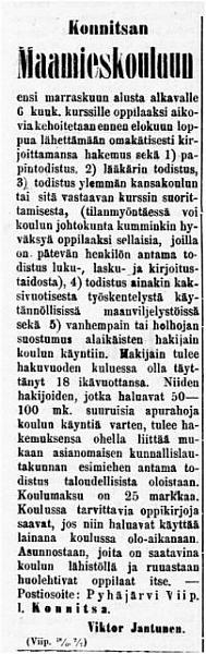 ilmoitus 1910